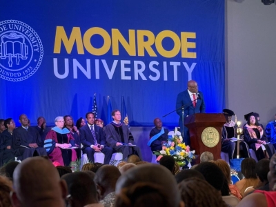 Edward Vows Continued Investment in Youth at Monroe University Graduation