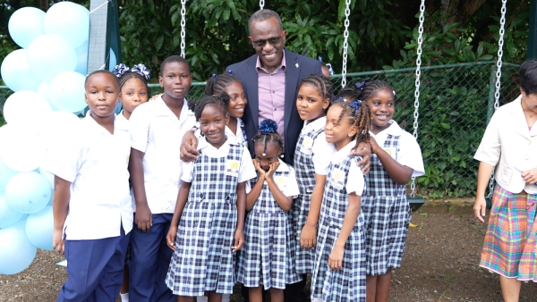 Bocage Combined School Receives New Lunch Pavilion and Playhouse