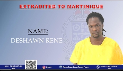 Deshawn Rene Extradited to Martinique to Answer to Murder and Kidnapping Charges
