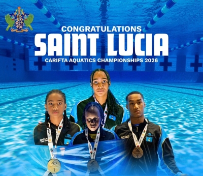 Saint Lucia Makes Waves at CARIFTA Aquatics Championships with 14-Medal Haul
